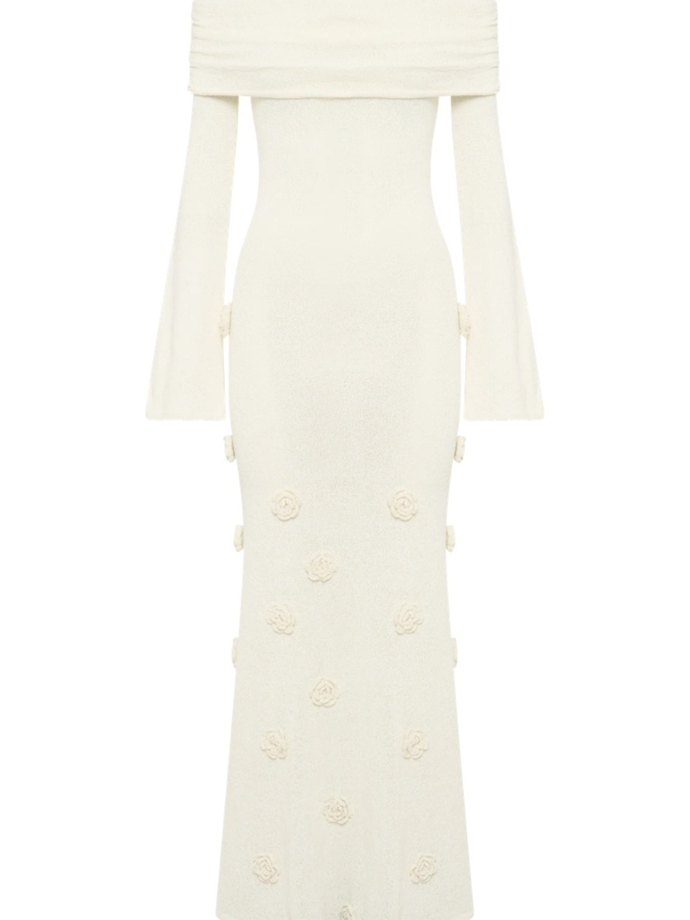 Meshki Kiki Off-Shoulder Maxi Dress in Ivory - Picture 2 of 5